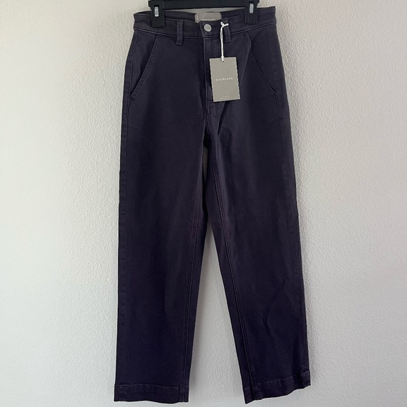 EVERLANE | Best Selling Classic Staple The Straight-Leg Crop in Shadow | Size 0 - Picture 5 of 12